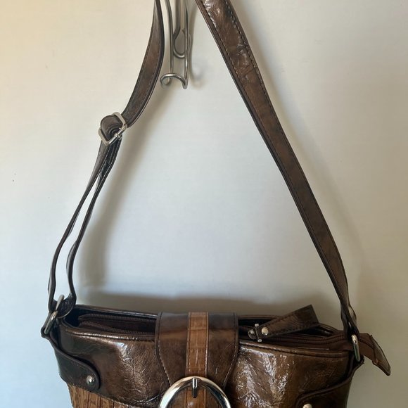 M.C. Marc Chantel Faux Leather Embossed CrossBody Bag - Picture 8 of 8